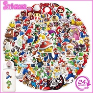100PCS Super Mario Bros Stickers Anime Games Vinyl Waterproof Luggage Laptop Skateboard Doodle Stick
