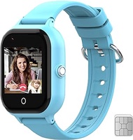 wonlex Kids Smart Watch with GPS Tracker and Calling, 4G Smartwatches Girls Boys with SIM Card SOS Camera Voice Video Call School Mode for Kids Children Aged 4-12 Birthday Gifts, Blue, No, Modern