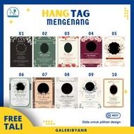 D19 Hangtag mengenang wafat custom | Hang tag tahlil 40 hari 100 hari 1000 hari 1 tahun Kartu ucapan