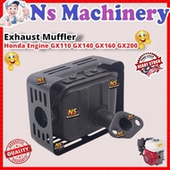 Honda Gx160 Muffler Exhaust Gx200 168F 5.5hp 6.5hp 7.0hp 7.5hp Ousen Enjin Pam Air Ogawa Engine Muff