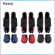 fixory 1 Pair Professional Equine Horse Horse Exercise Jumping Boots, Tendon Leg Support Boots for T