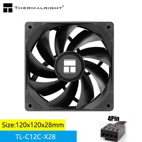 Thermalright TL-C12C-X28 Computer case cooling fan，120x120x28mm/28mm Thickness/S-FDB Bearing/High Pe