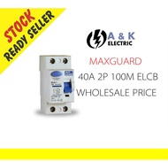ELCB 40A 2P 100M MAXGUARD MALAYSIA