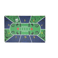 (O Mega) Poker Mat Texasholdem Mat Blackjack Mat Basket Bet Mat 扑克桌布 21点桌布 扑克桌布 轮盘美式桌布