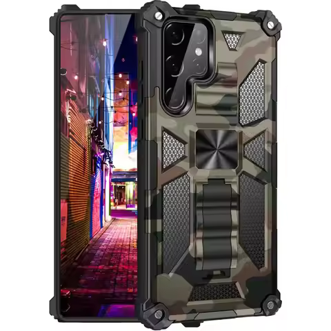 Armor Kickstand TPU Case For Samsung Galaxy S26 Ultra S25 S24 FE S23 S22 Ultra A17 A16 A14 A55 A56 A