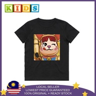 B3arbr1ck Beckoning Cat Peko Chan BAJU BUDAK KECIL TSHIRT BAJU 100% COTTON BAJU / TSHIRT MURAH