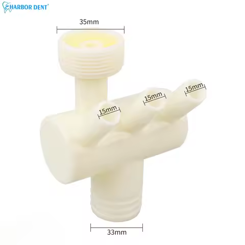 1pc Dental Drain Pipe Three-way Valve Adapterfor Dental Chair Supplies