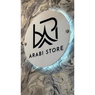 ACRYLIC BRAND NAME LOGO NAME PLATE