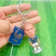 Metal France Soccer Team Badge & Mbappe Doll 2018 Keychain Set