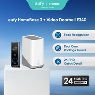 eufy Security E340 Video Doorbell + HomeBase 3