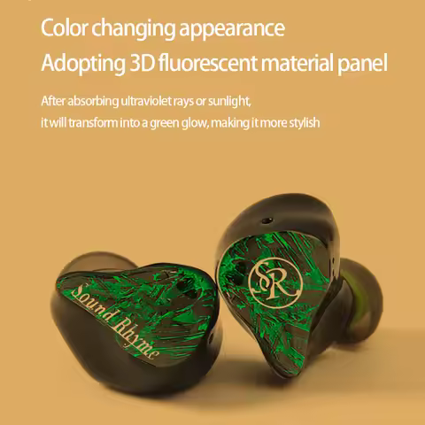 Newest Sound Rhyme SR5S HI-FI Earphones 4BA+1 Dynamic Driver Hybrid Upgrade Headset Earbuds Wired In