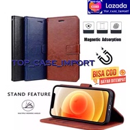 LEATHER CASE OPPO F1S/ F1PLUS/ F3/ F3PLUS/ F5/ F7/ F9/ F11/ F11PRO/ F15/ FLIPCOVER CASE DOMPET HP KULIT/ CASING DOMPET HP