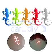 Car Body Reflective Sticker Safety Warning Anti-collision Strips Gecko Shape Creative DIY Tape Decal