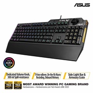 ASUS TUF Gaming K1 RGB keyboard with dedicated volume knob spill-resistance side light bar and Armou