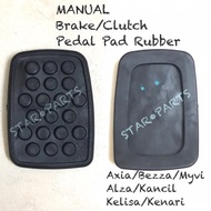 Clutch Brake Pedal Pad Rubber Manual Original MYVI AXIA Kancil Bezza Alza Kelisa Kenari