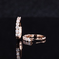 Brand new  Starsgem Diamant Earring Brilliant Stone Rose Color 10k 14k Solid Gold Lab Grown Diamond 