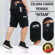 What's More HITS Short Cargo Pants Men Plain Casual Stretch Material Big Size Jumbo 27-36 Mountain S