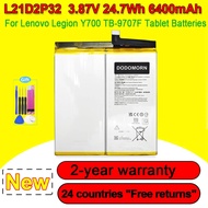 L21D2P32 For Lenovo Legion Y700 TB-9707F Tablet Battery 1ICP4/53/111-2 3.87V 24.7Wh 6400mAh Li-Polym