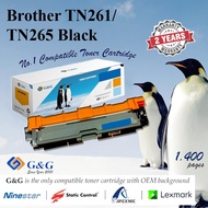 Brother TN 261/265 Black compatible toner  G&G international selling brand with 2 Years warranty