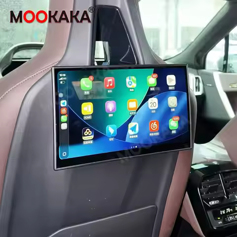 Android Rear Seats Screen Stereo Player For BMW 5 Series 7 Series X5 Rear Headrest Car Auto Radio Ca