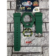 SET DW6900 HIJAU BAPE  BNB + BUCKLE JAPAN + FACEPLATE + BACKLIGHT