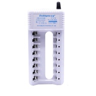[8 Slots] DoublePow DP-B108 8 Slot Standard Battery Charger for AA AAA Ni-MH Rechargeable Battery