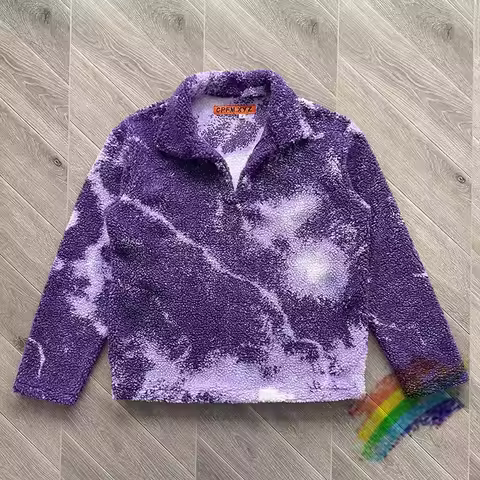 Cardigan Purple CPFM.XYZ Grape Cowboy Hoodie Men Women 1:1 Top Quality Kanye West CPFM XYZ Pullovers