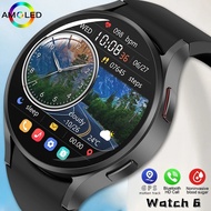 2024 New For Galaxy Watch 6 AMOLED Smart Watch Men Blood Sugar Bluetooth Call NFC GPS Sport Tracker Waterproof Women Smartwatch