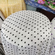 Ceruty doby fabric with polka dot motif || Dobby ceruty fabric || Imported dobby fabric || LQ