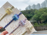 【花・礦石 香水髮圈】香港手作/擴香石飾品/髮圈/橡筋/