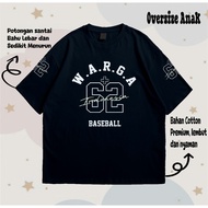 Shera7Fold Children's T-Shirt OVERSIZE Motif WARGA +62 Premium Material UNISEX