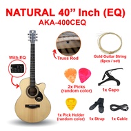 AK Guitar AK-120EQ | AK-420CEQ | AKA-400CEQ Acoustic Guitar + Accessories Set Gitar Akustik Set Ori