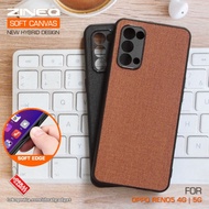 soft canvas case oppo reno5 reno 5 5g / 4g softcase hard casing cover - reno5 4g hitam