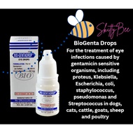 BioGenta Drops Gentamicin + Dexamethasone 10ml Eye Drop for Dogs Cats and Pets