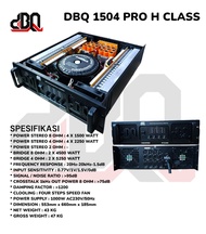 Power Amplifier 4ch BUILD UP Class H | dBQ 1504Pro