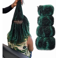 INDOBRAID Afro Green Hair Afro Hair Extensions Hair Embroidery Woven Hair Curly Hair Afro Papua