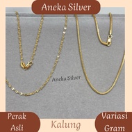 Gold Necklace Variation, 925 Silver