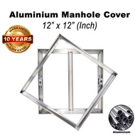 AT_Tech 12"x12" 18"x24" Aluminium Manhole Cover Mosaic Cover Frame Penutup Mosek Tile Work Main Hole