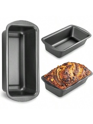 1PC/2/4pcs Small Loaf Pans For Baking Bread, Carbon Steel Mini Bread Loaf Pans For Homemade Bread,Ba