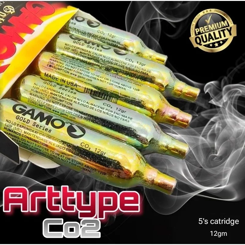 Co2 12gm 5cartridge pack/12 gram unthread cartridge Co2 / aquarium Co2 / bike Co2 gas