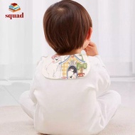 SQUAD 2Pcs/Set Cotton Baby Pad Back Towel Cartoon Baby Care Infant Face Towel Baby Care Stuff Burp C