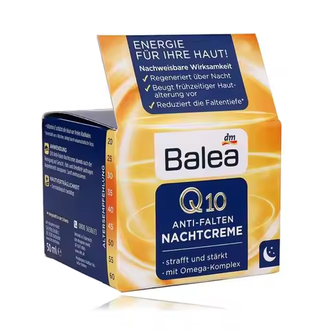Germany Balea Coenzyme Q10 Day Cream+night Cream 2 Bottles Set Moisturizing Hydration Anti-wrinkle R