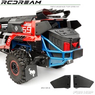 RCDream Simulation Side window rear wing For MJX 1/8  H8P RC Model Car Crawler Upgrade Modification 