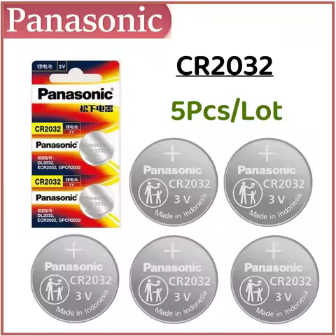 5-50pcs Original PANASONIC CR2032 CR 2032 3V Lithium Battery For Watch Calculator Clock Remote Contr