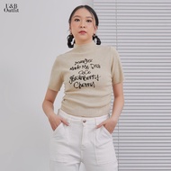 U&B - 2312 A-204 Women's Knit Top Crop Top Knit T-shirt