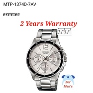 [2YEARS WARRANTY] Original Casio MTP-1374D-7AV Men Watches / Jam Tangan Lelaki MTP-1374D MTP1374D MT