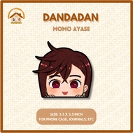 Anime Dandadan Momo Ayase Vinyl Waterproof Matte Peeker Sticker