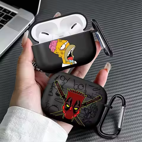 Earphone Cases Cover Case For Airpods 2 Pro3 Pro2 1 3 4 Pro Disney Hot The Simpsons