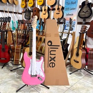 Dluxe Electric Guitar Original Dluxe DS 100 PK Electric Guitar Strat Pink Electric Guitar Strat Styl