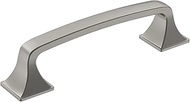 Amerock | Cabinet Pull | Satin Nickel | 3-3/4 inch (96 mm) Center-to-Center | Ville | 1 Pack | Drawe
